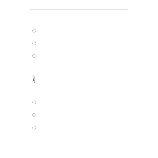 Filofax Refill for Organizer, A5, 25 sheets, white