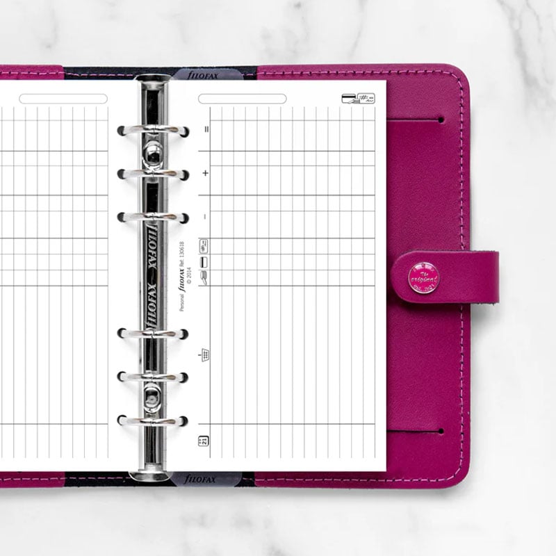 Filofax Refill for organizer Personal, finances