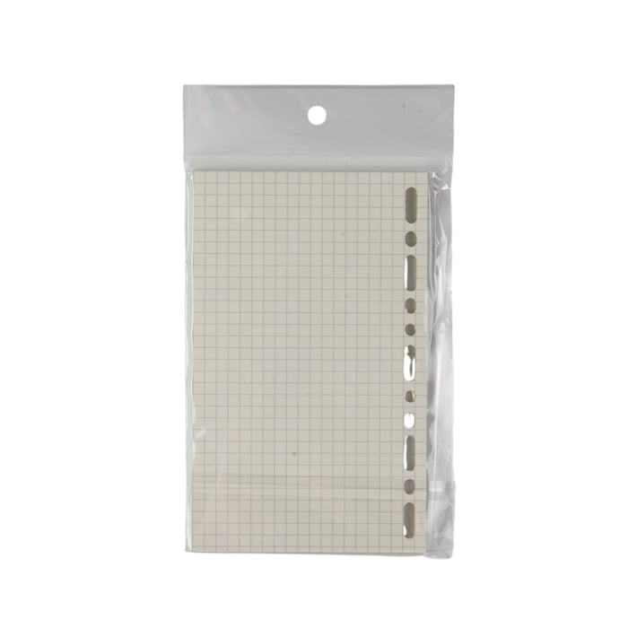 Sworld Листове за органайзер, А7, малки квадратчета, 50 листа