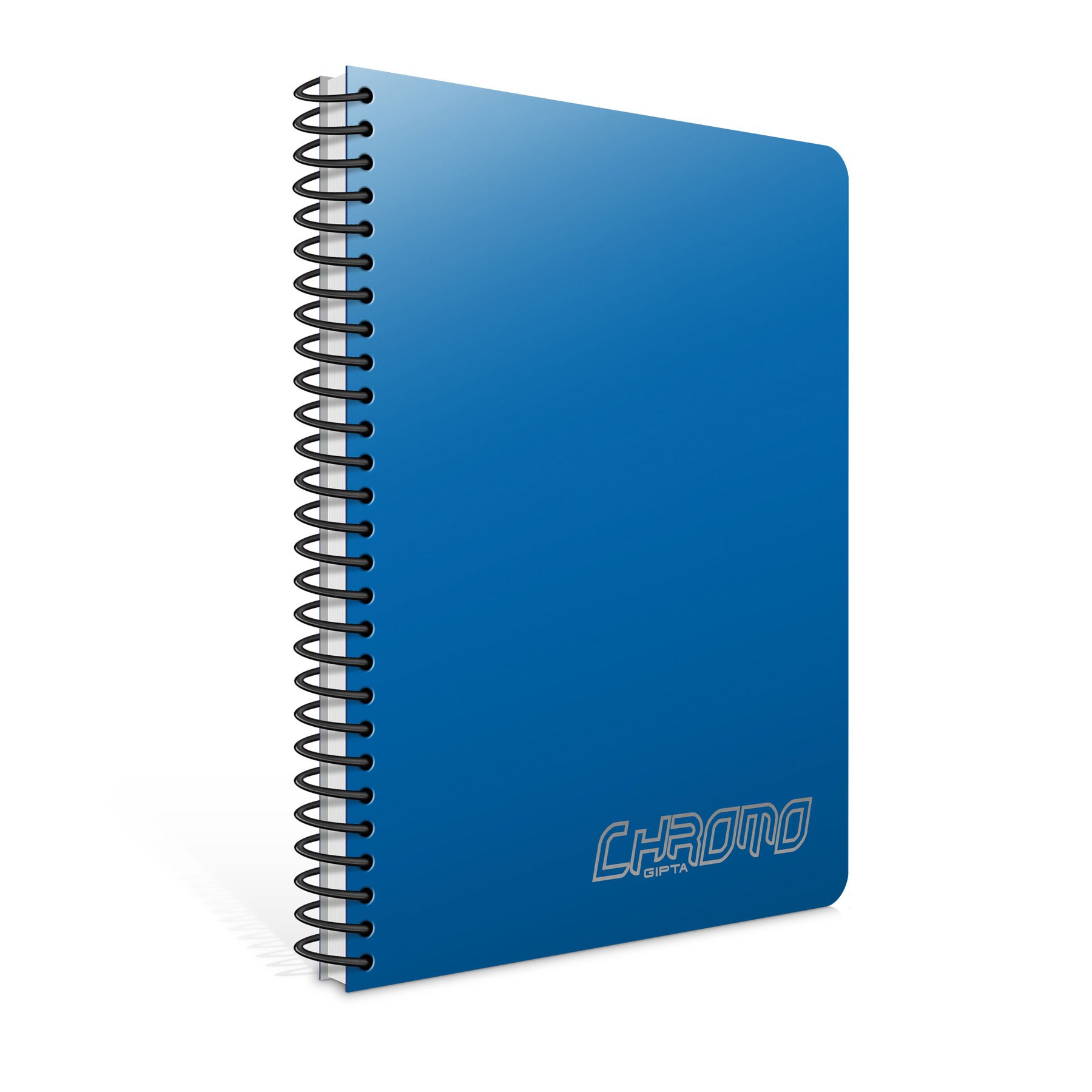Gipta Chromo Notebook A6, white, wide ruled, PP cover, spiral, 80 sheets