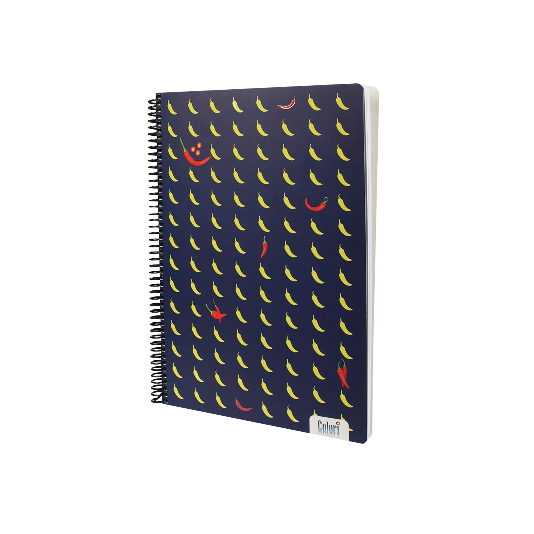 Colori Notebook, A4, wide-ruled, 2 subjects, offset paper, spiral, soft cover, 100 sheets