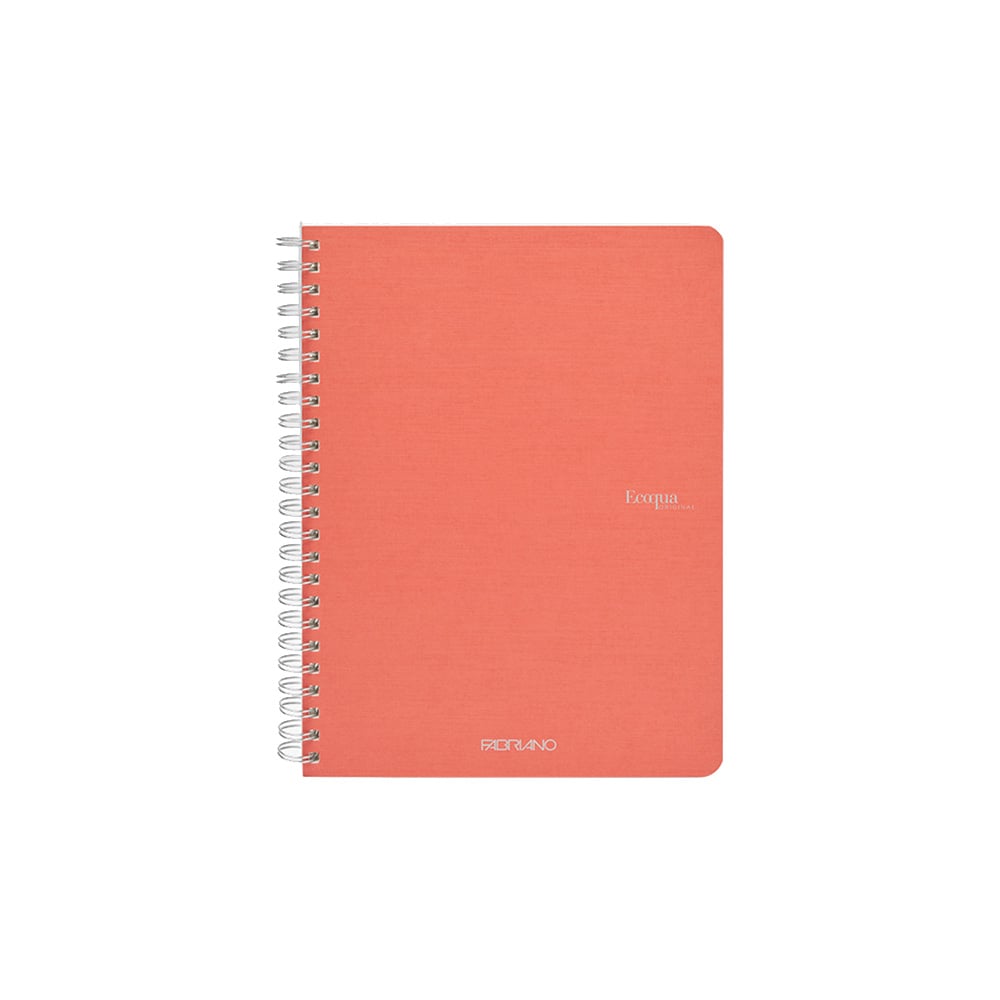 Fabriano Notebook Ecoqua, A5, cardboard cover, spiral, 70 sheets, pink