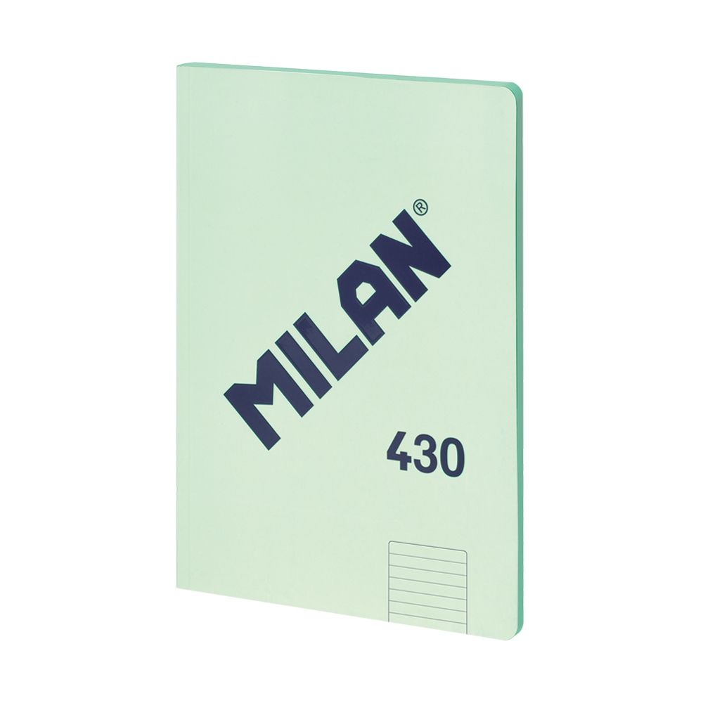 Milan Notebook 1918, A4, Ruled, Cardboard Cover, 48 Sheets, Green