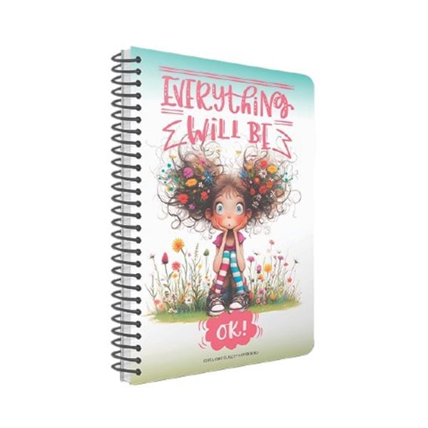 Gipta Notebook Everything, A4, white paper, ruled, PP cover, spiral, 80 sheets