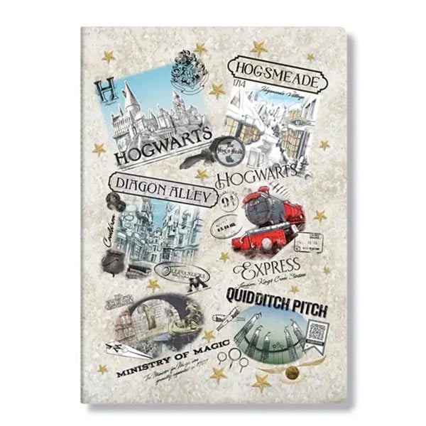 Paperblanks Notebook The Wizarding World, A4, wide ruled, 40 sheets