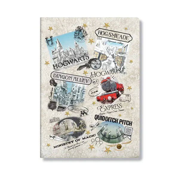 Paperblanks Notebook The Wizarding World, A5, wide ruled, 40 sheets