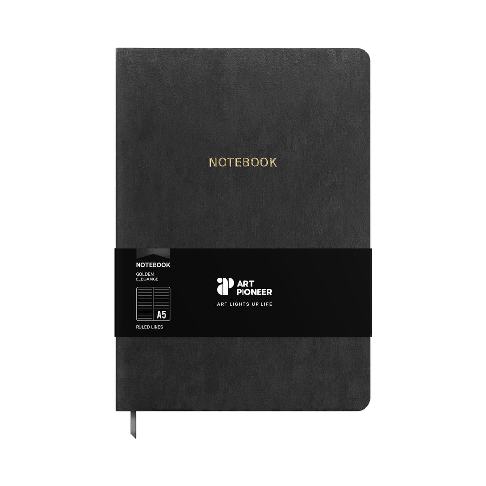 Art Pioneer Тетрадка Velvet Executive, A5, корица кадифе, 96 листа, червена