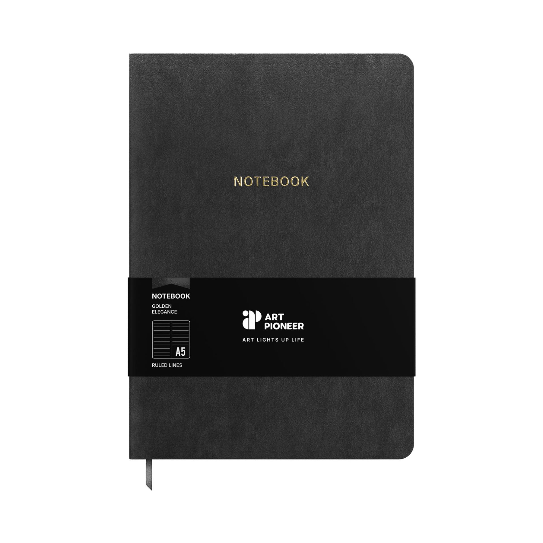 Art Pioneer Notebook Velvet Executive, A5, velvet cover, 96 sheets, red