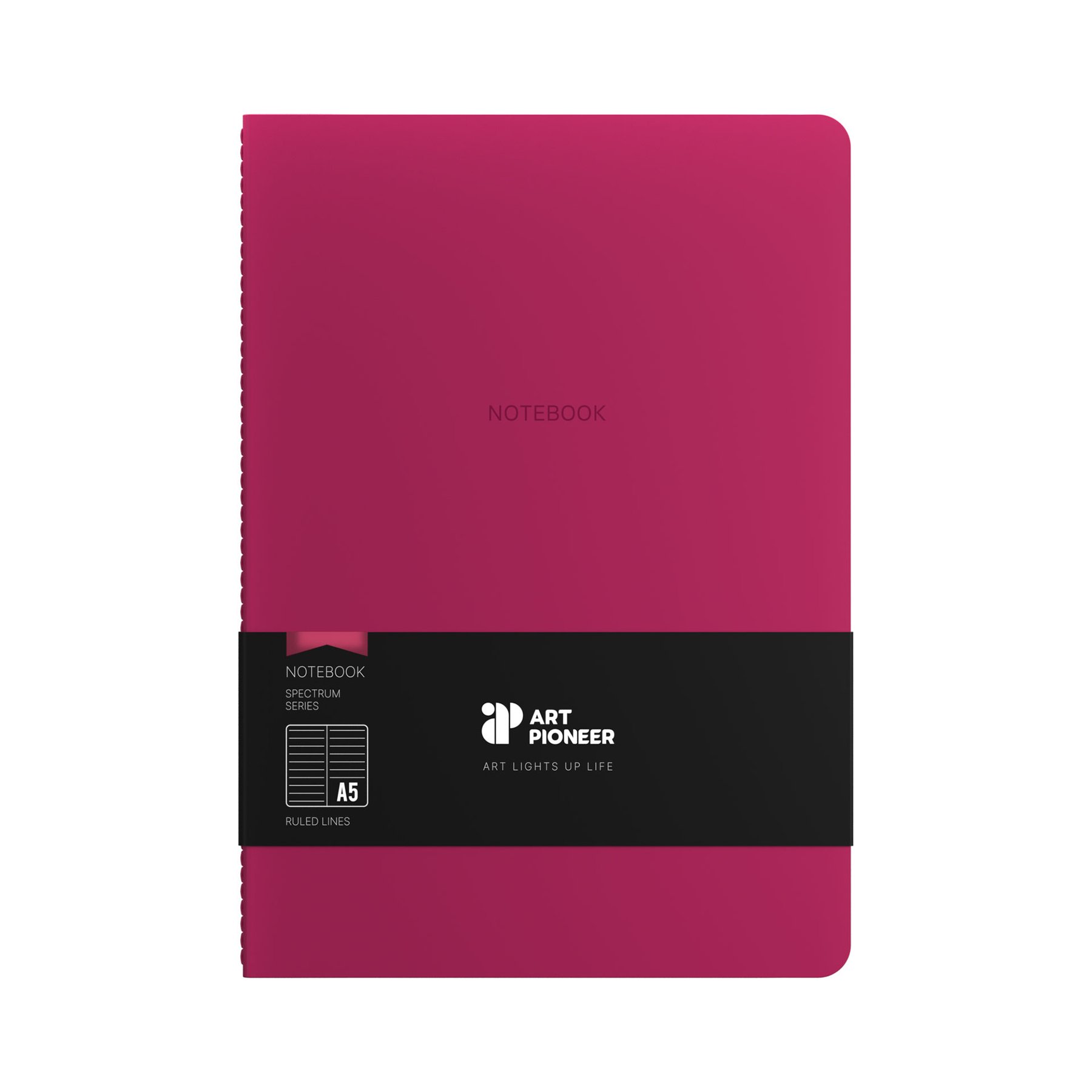 Art Pioneer Notebook Velvet Executive, A5, stitched, 64 sheets, cherry