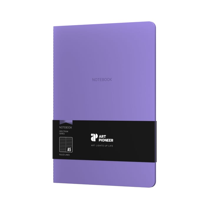 Art Pioneer Тетрадка Velvet Executive, A5, шита, 64 листа, лилава