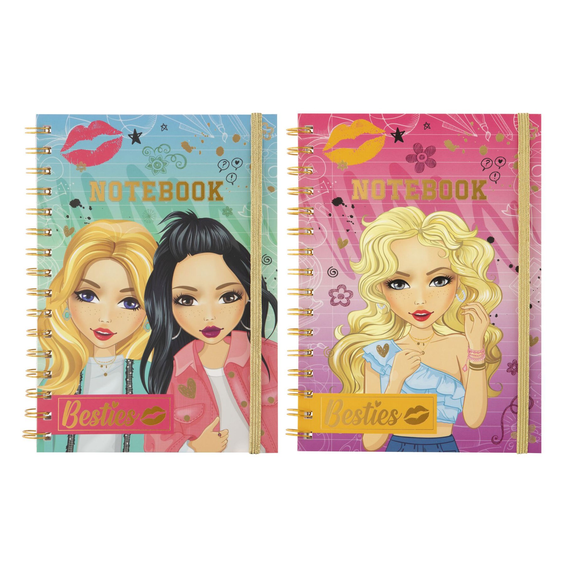 Moxy Notebook Besties, A5, 60 sheets, assorted, 24 pcs
