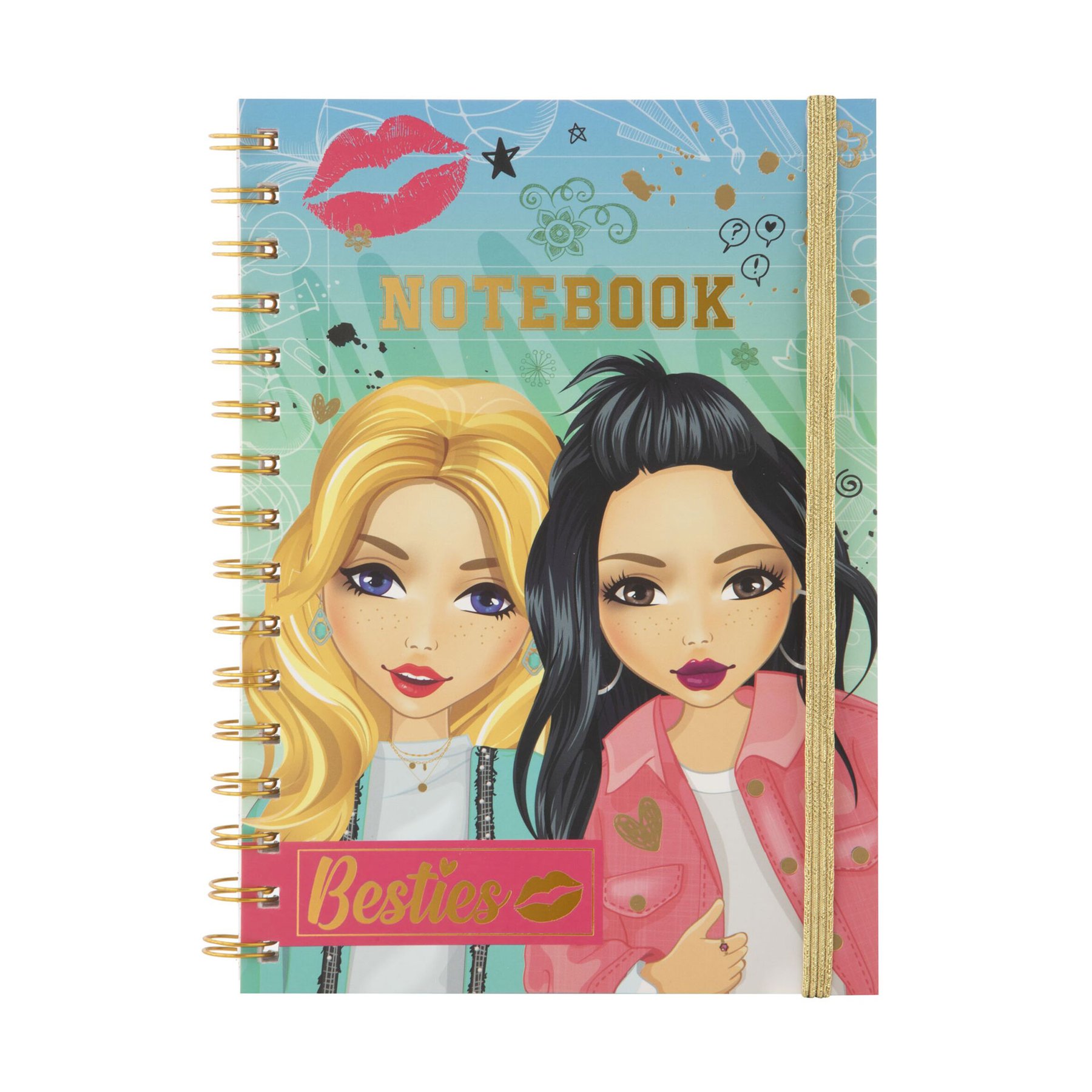 Moxy Notebook Besties, A5, 60 sheets, blue