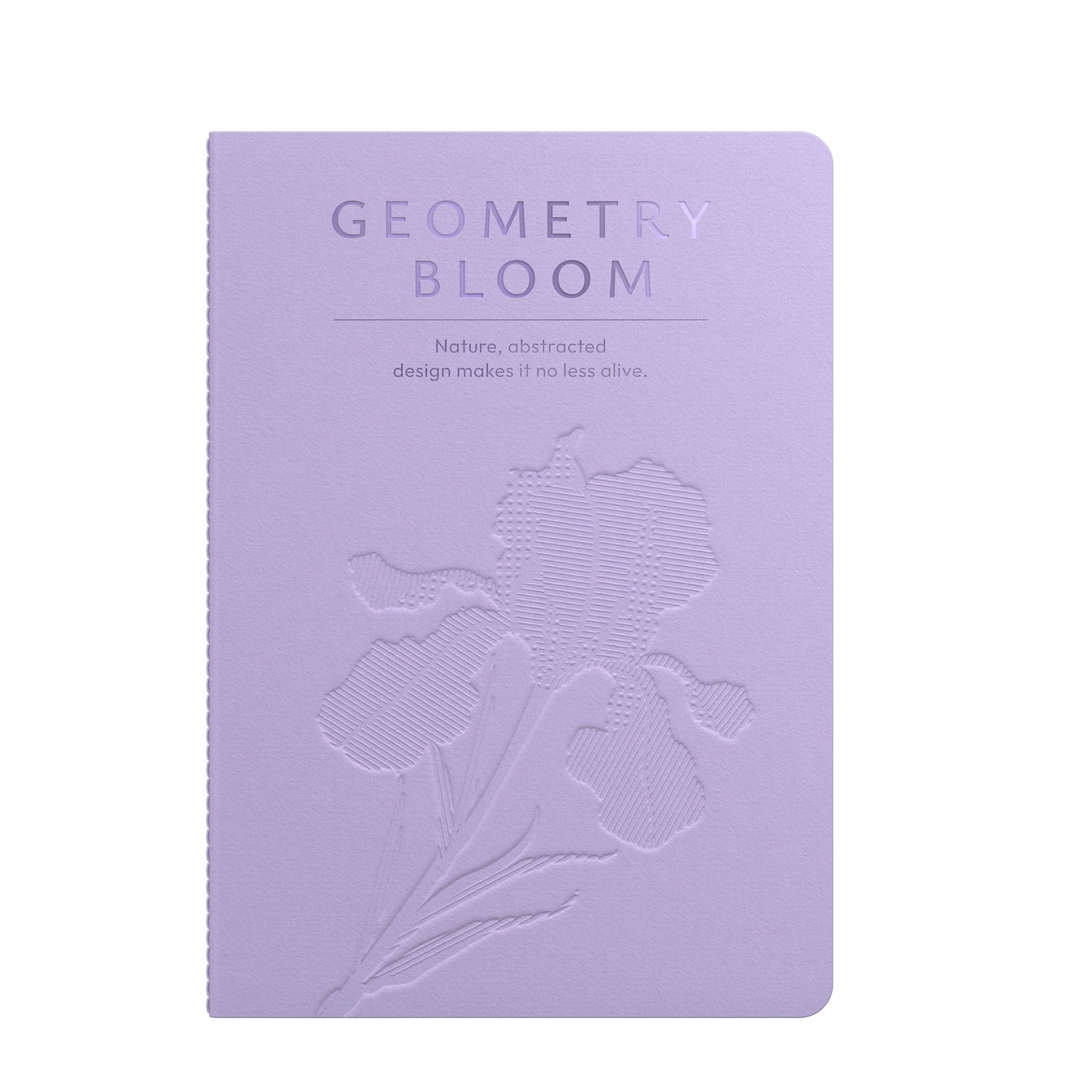 Art Pioneer Notebook Geometry Bllom, A5, stitched, 60 sheets, purple