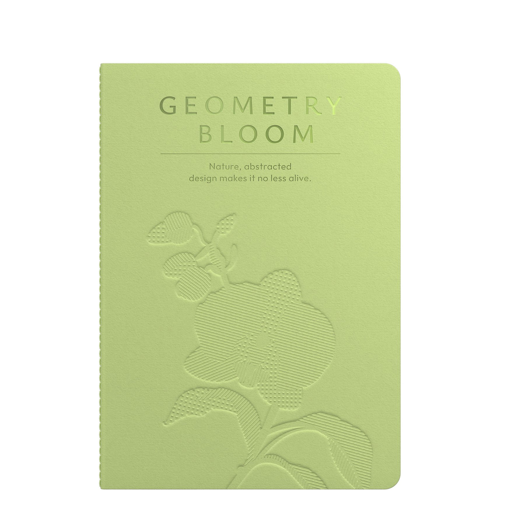 Art Pioneer Notebook Geometry Bllom, A5, stitched, 60 sheets, green