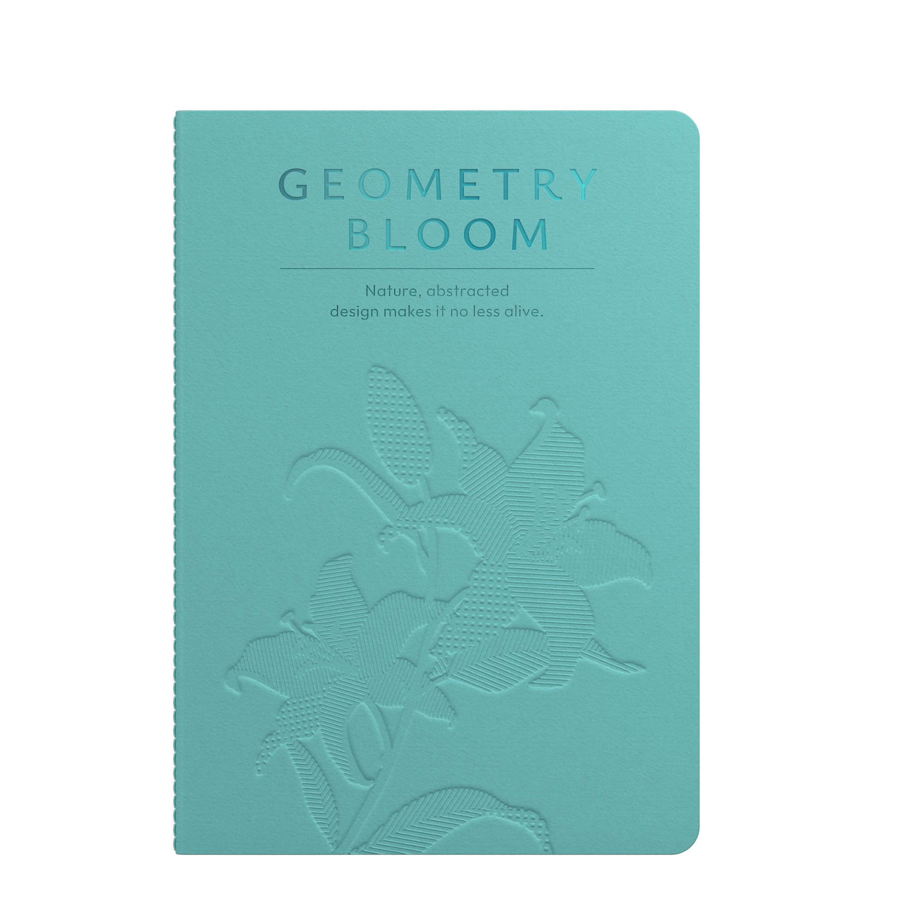 Art Pioneer Notebook Geometry Bllom, A5, stitched, 60 sheets, sea green