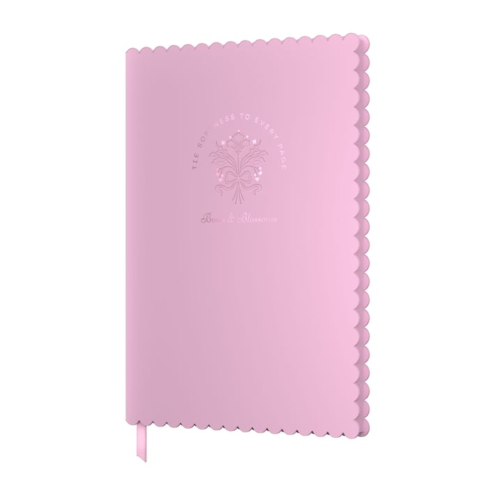 Art Pioneer Тетрадка Bows & Blossoms, A5, твърда корица, 96 листа, розова