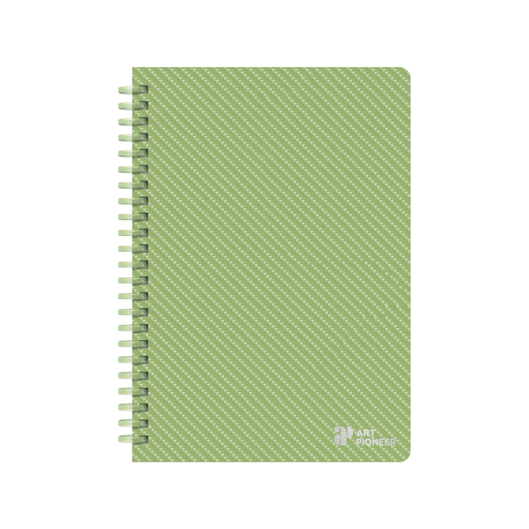 Art Pioneer Notebook College, A5, yellow offset paper, spiral-bound, 80 sheets, lime