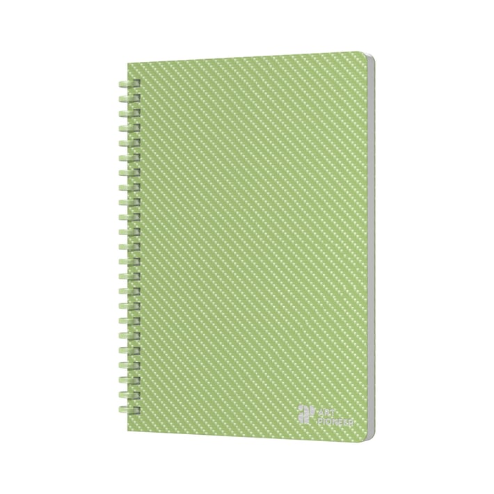 Art Pioneer Тетрадка College, A5, жълт офсет, със спирала, 80 листа, лайм