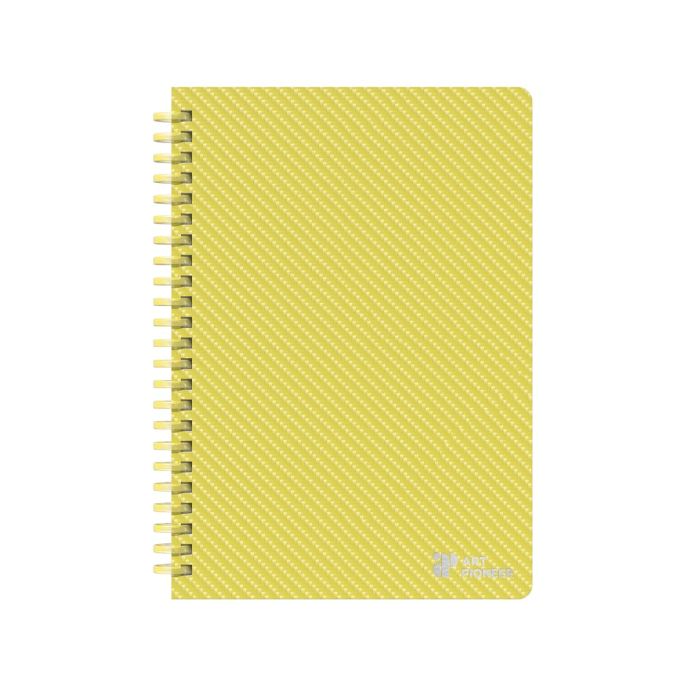 Art Pioneer Тетрадка College, A5, жълт офсет, със спирала, 80 листа, жълта