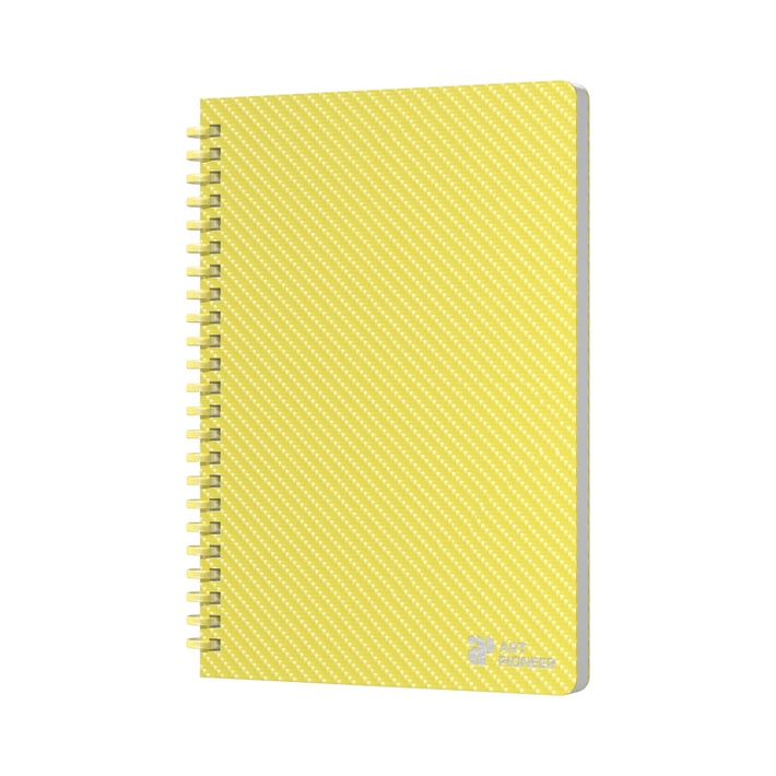 Art Pioneer Тетрадка College, A5, жълт офсет, със спирала, 80 листа, жълта
