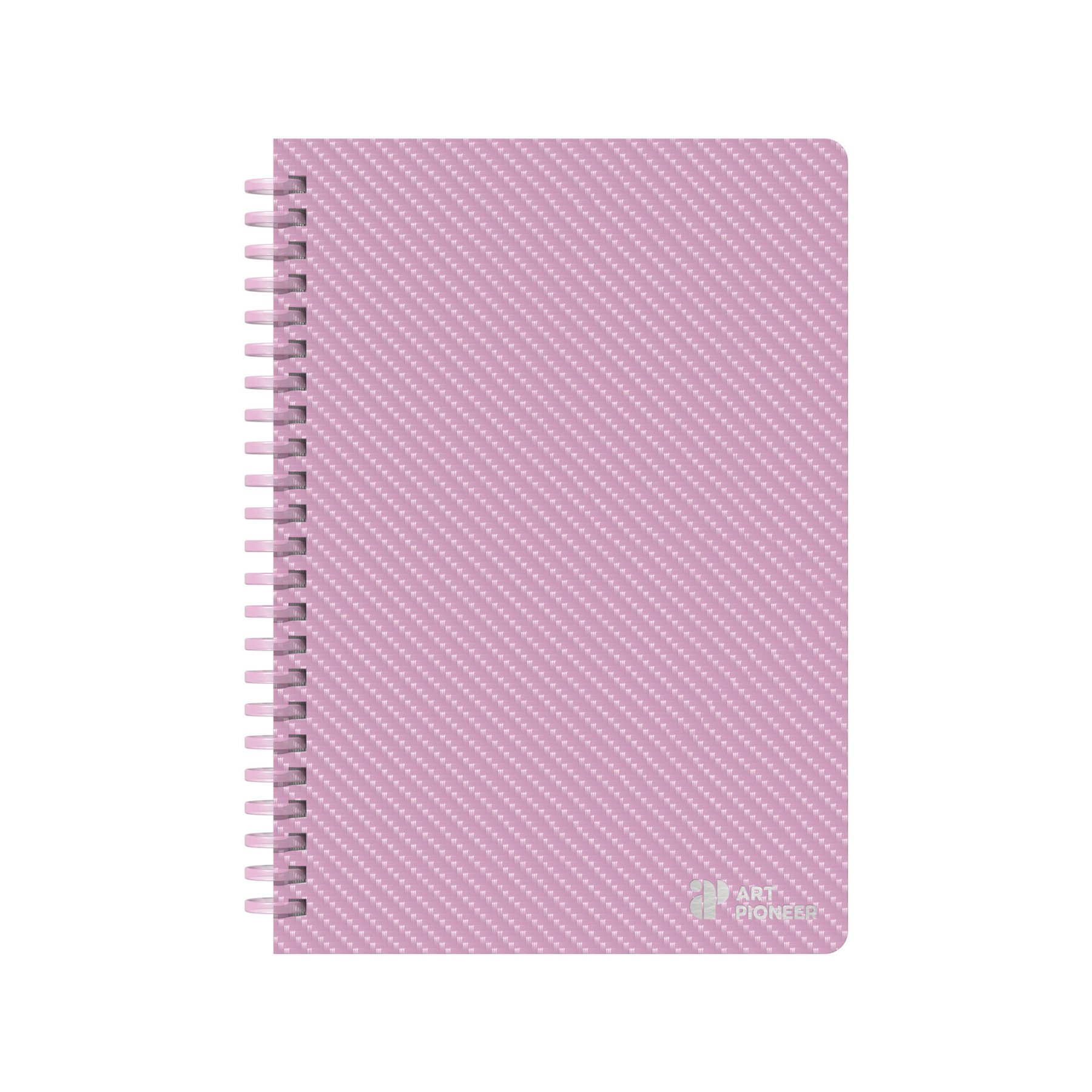 Art Pioneer Notebook College, A5, yellow offset paper, spiral-bound, 80 sheets, pink