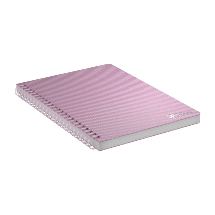 Art Pioneer Тетрадка College, A5, жълт офсет, със спирала, 80 листа, розова