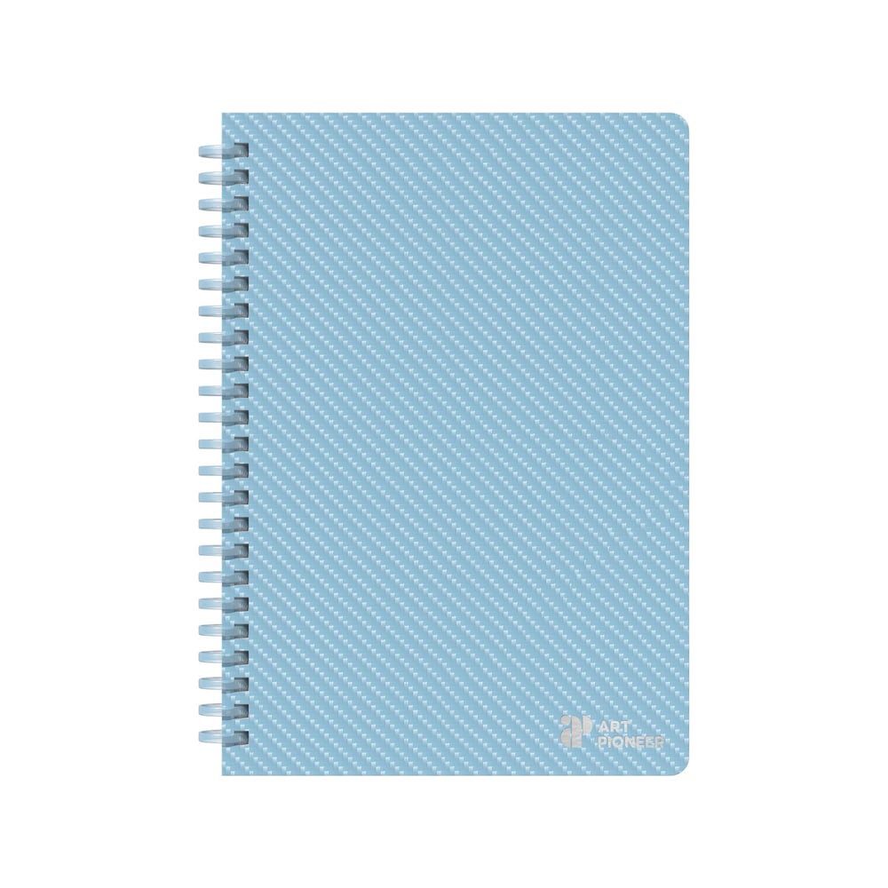 Art Pioneer Тетрадка College, A5, жълт офсет, със спирала, 80 листа, синя