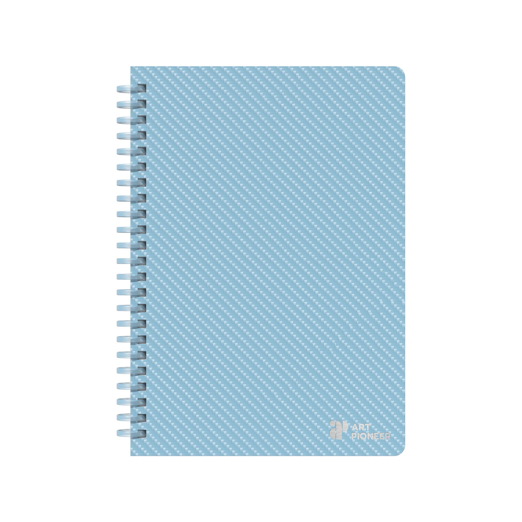 Art Pioneer Notebook College, A5, yellow offset paper, spiral-bound, 80 sheets, blue