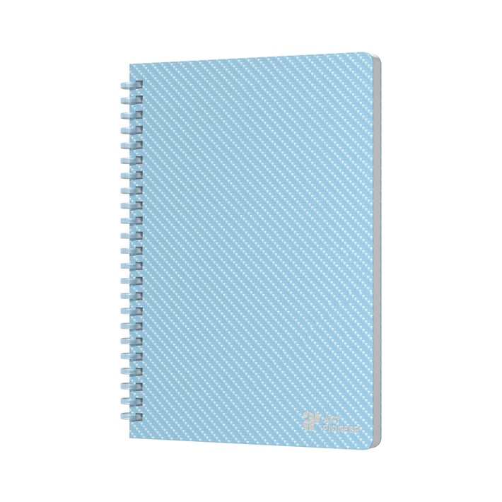 Art Pioneer Тетрадка College, A5, жълт офсет, със спирала, 80 листа, синя