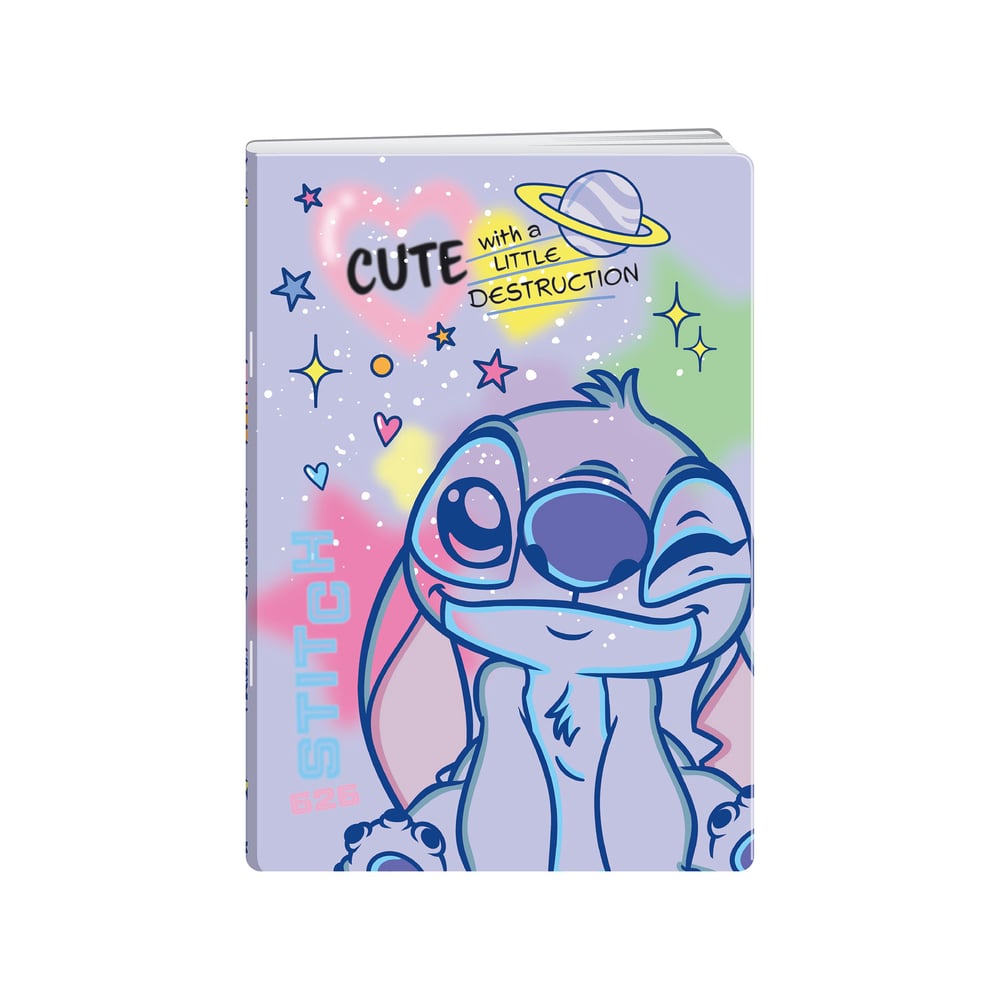 Disney Тетрадка Stitch Cute, A5, малки квадратчета 5 x 5 mm, офсетова хартия, 20 листа