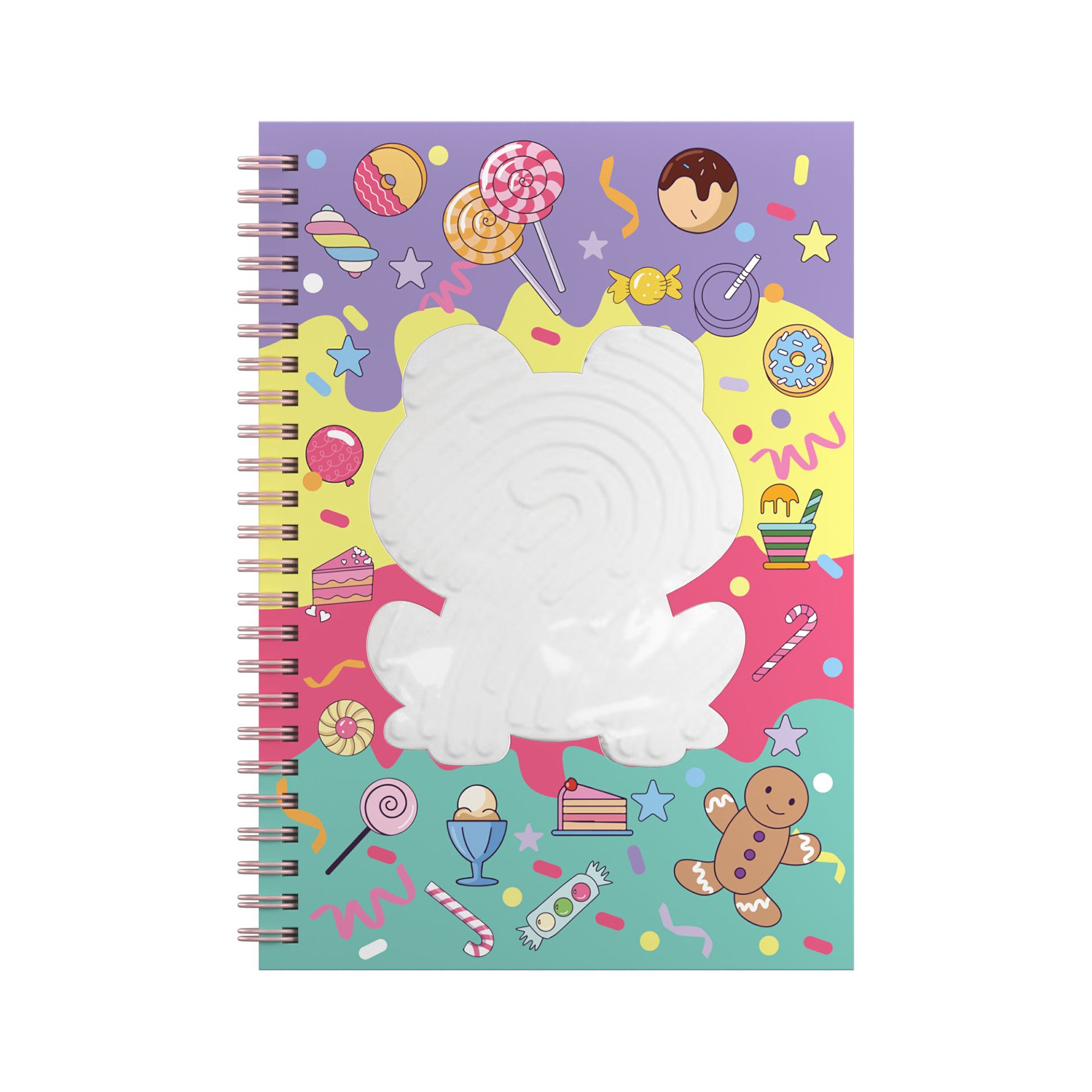 Art Pioneer Notebook Frog, A5, wide ruled, hardcover, spiral-bound, 80 sheets