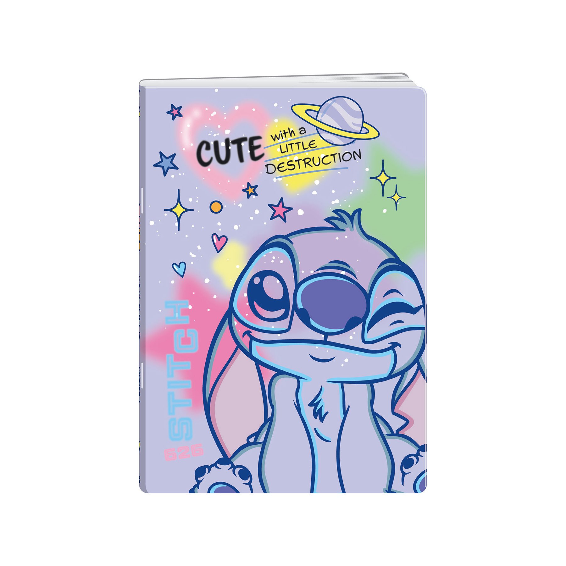 Disney Notebook Stitch Cute, A5, wide lines, offset paper, 20 sheets