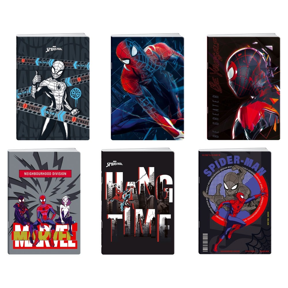 Notebook Best Buy Premium, Spiderman, A5, squared, offset paper, 50 sheets, assorted, 1 piece