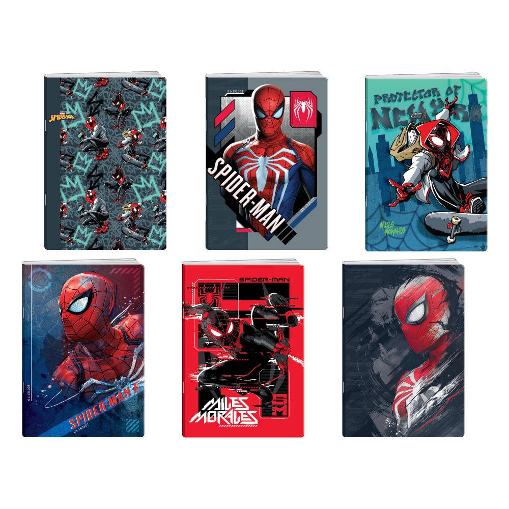 Notebook Best Buy Premium, Spiderman, A5, blank pages, offset paper, 50 sheets, assorted, 1 piece