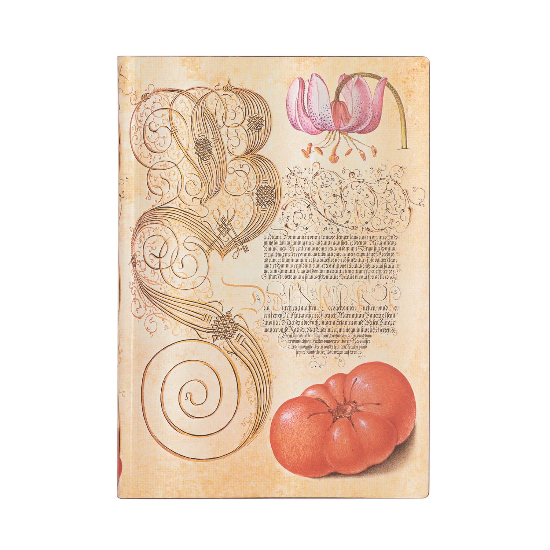 Paperblanks Notebook Lily & Tomato, Midi, softcover, 88 sheets