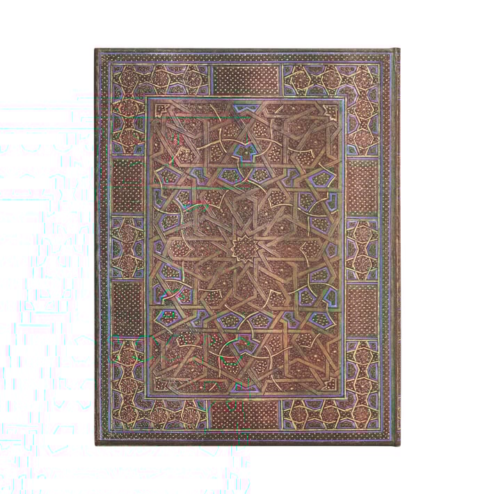 Paperblanks Тефтер Midnight, 180 х 230 mm, широки редове, твърда корица, 72 листа