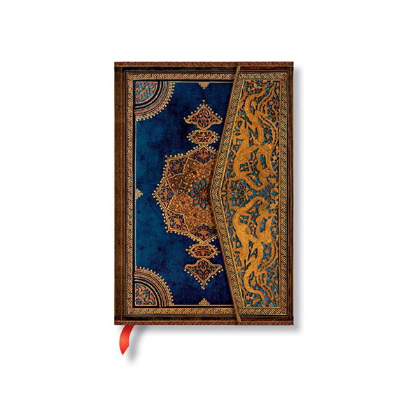 Paperblanks Notebook Safavid Indigo, Mini, wide ruled, hard cover, 88 sheets