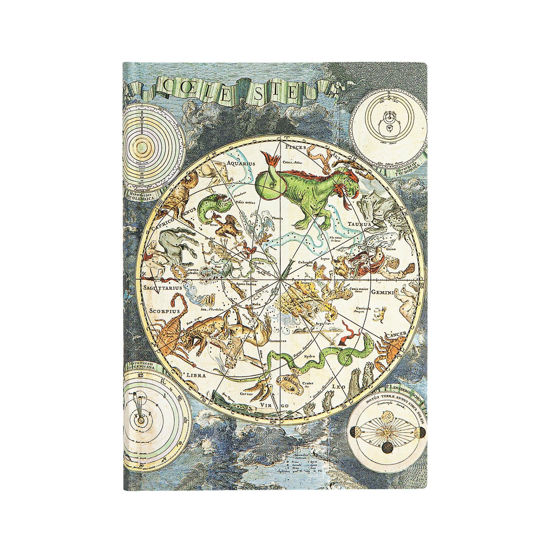 Paperblanks Notebook Celestial, Midi, wide ruled, soft cover, 88 sheets