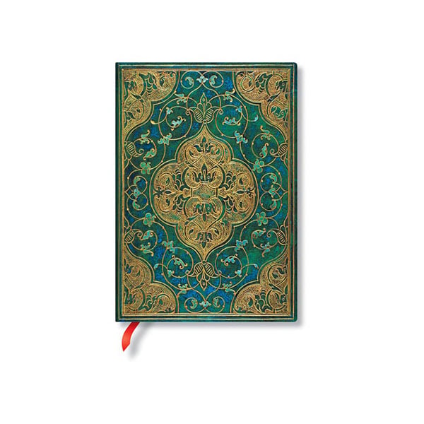 Paperblanks Notebook Turquoise, Midi, wide ruled, soft cover, 88 sheets