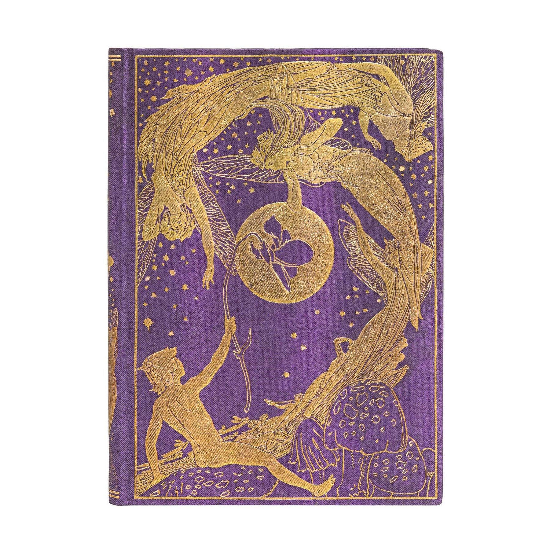 Paperblanks Notebook Violet Fairy, Midi, wide ruled, hardcover, 72 sheets
