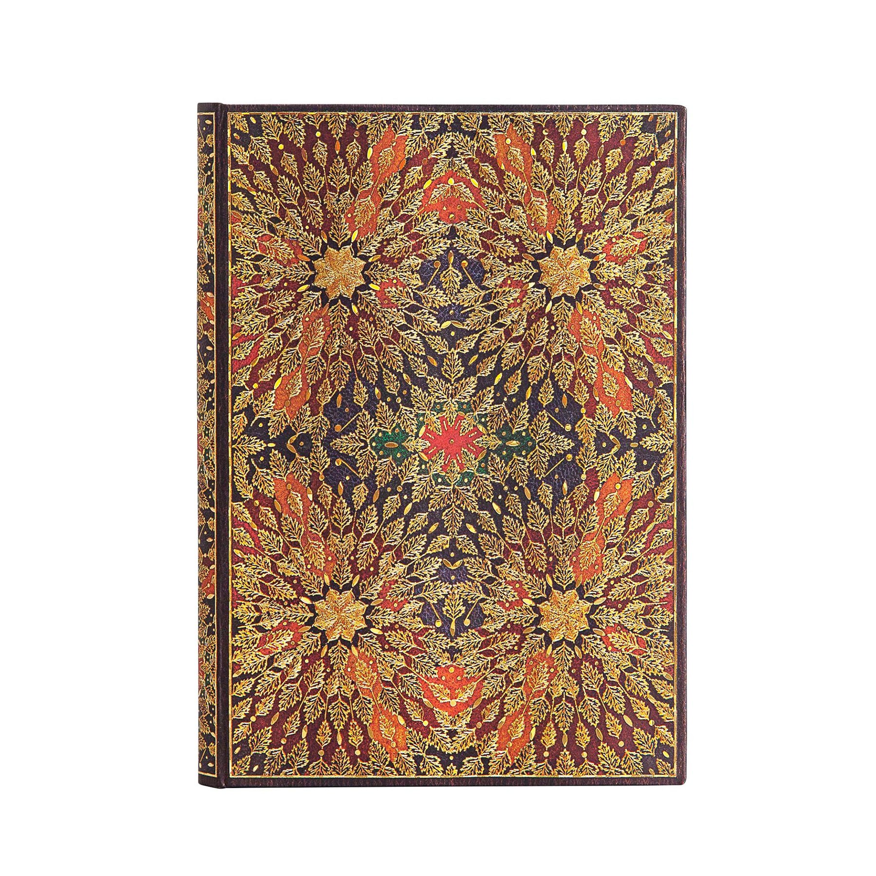 Paperblanks Notebook Fire Flowers, Midi, ruled, hardcover, 120 sheets