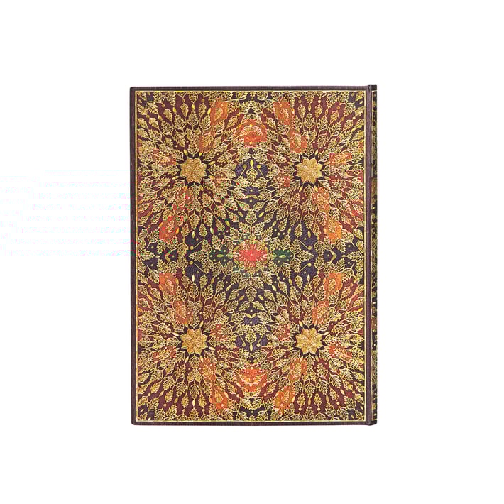 Paperblanks Тефтер Fire Flowers, Midi, твърда корица, 120 листа