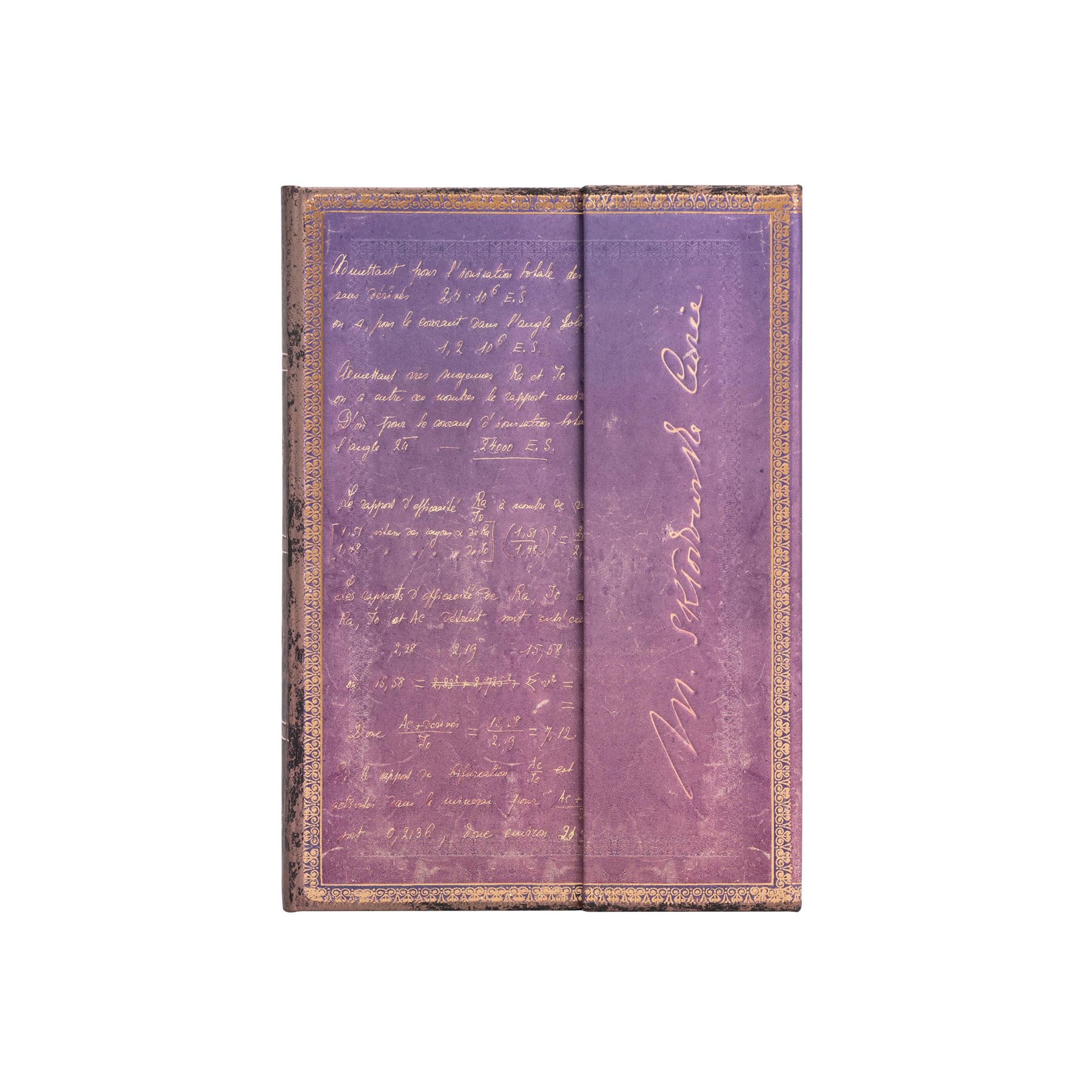 Paperblanks Notebook Marie Curie, Midi, wide ruled, hardcover, 72 sheets