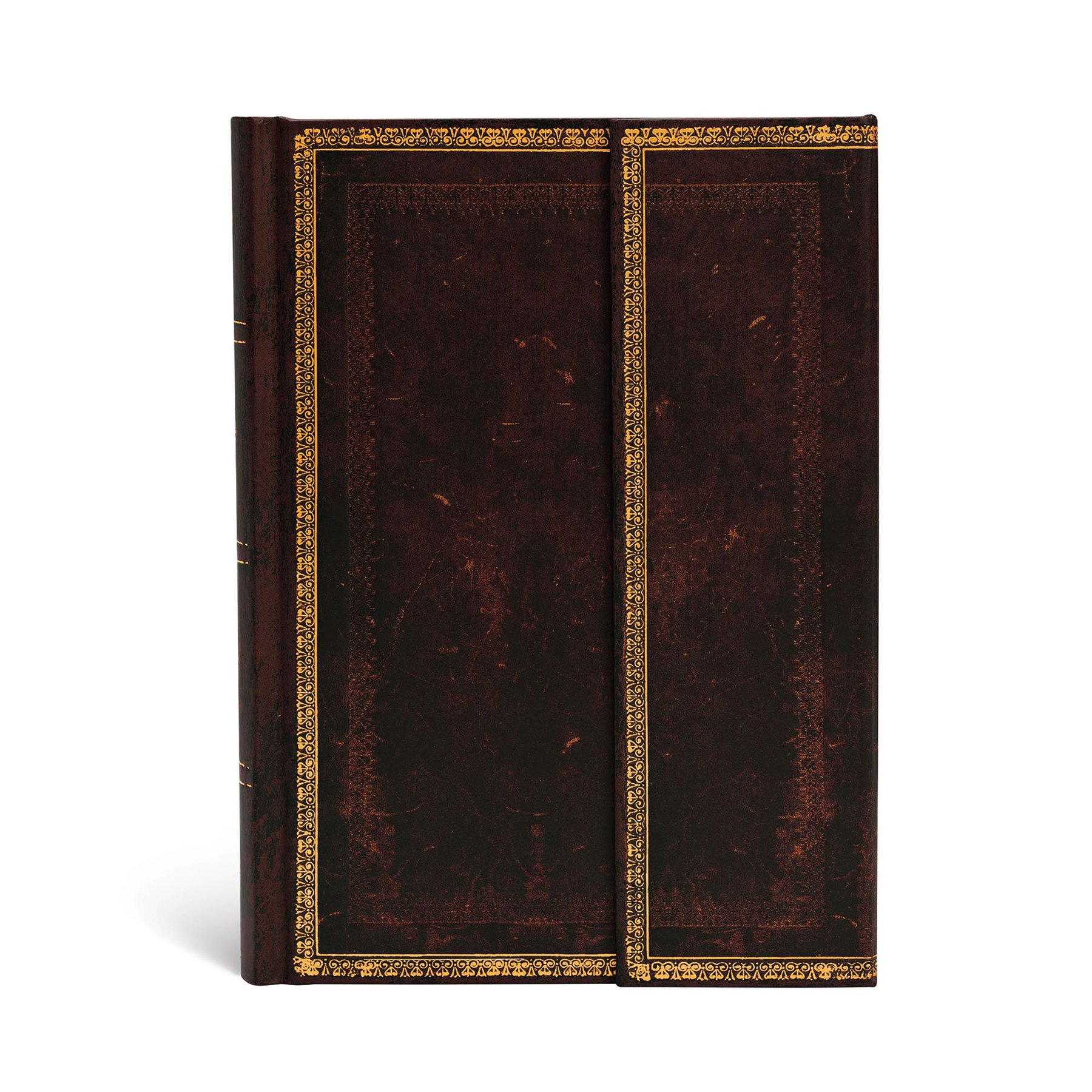 Paperblanks Notebook Black Moroccan, Midi, wide ruled, hard cover, 72 sheets