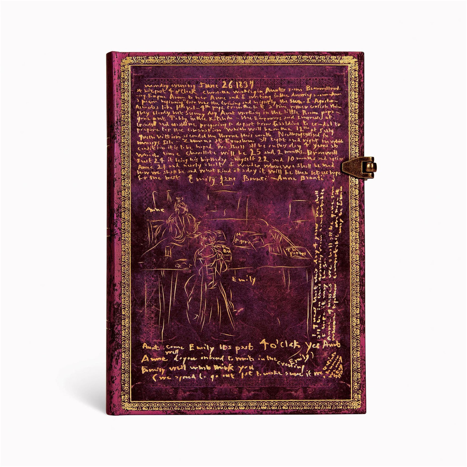 Paperblanks Notebook Bronte Sisters, Midi, hardcover, 120 sheets