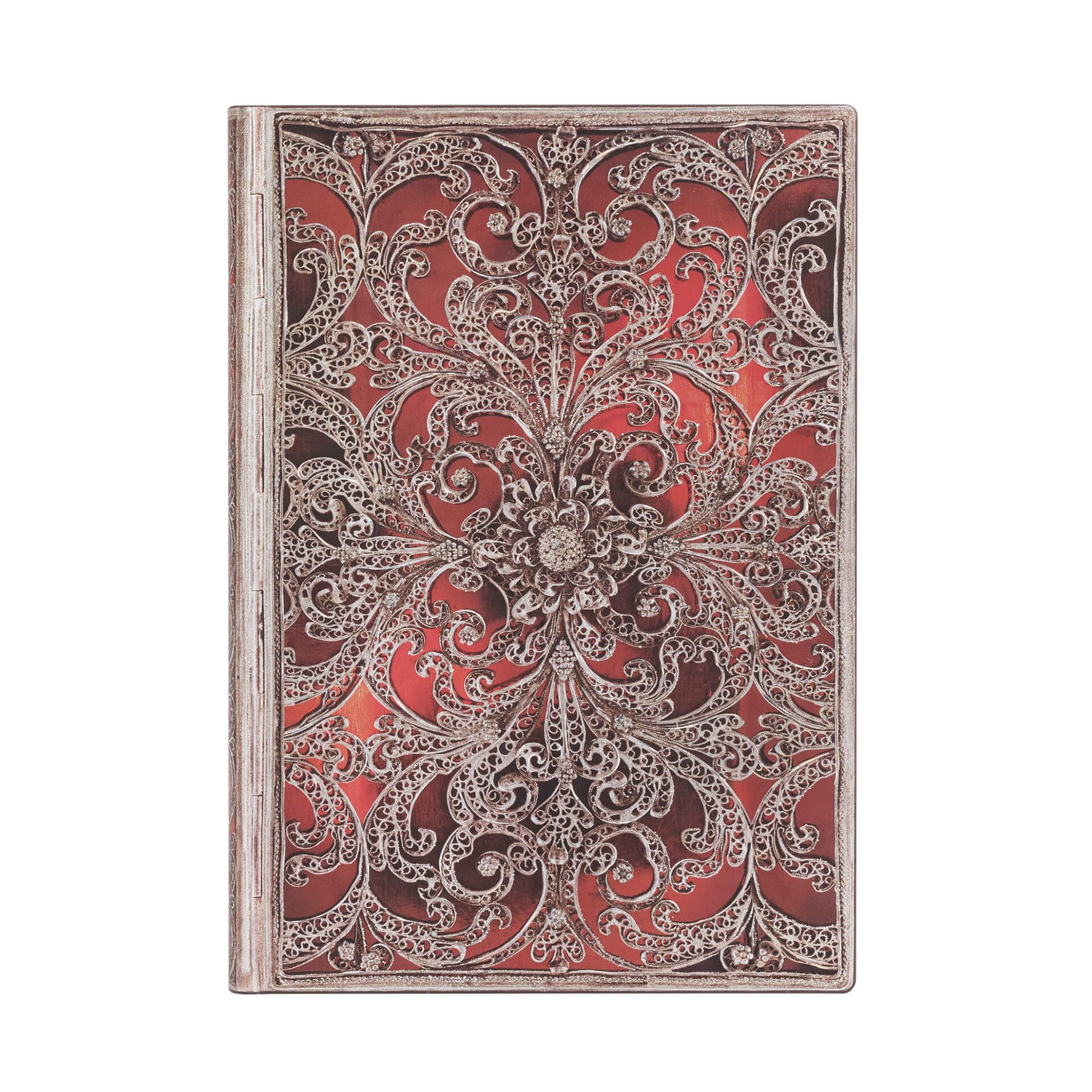 Paperblanks Notebook Garnet, Midi, wide ruled, soft cover, 88 sheets