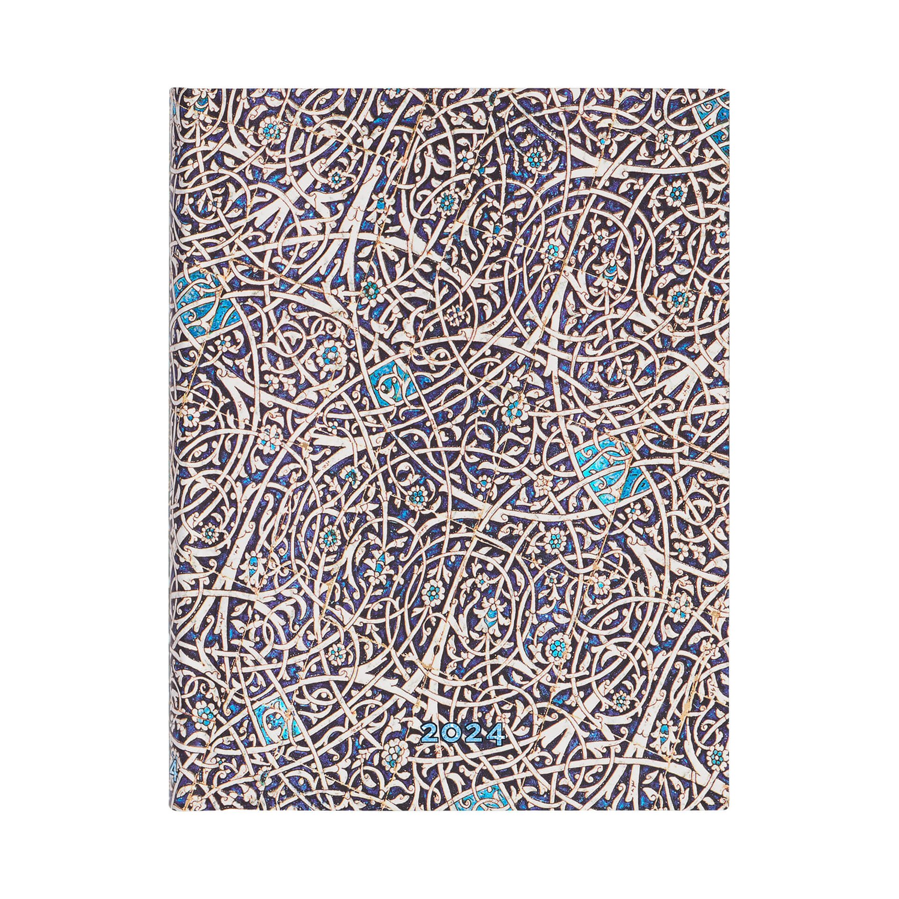 Paperblanks Planner Granada Turquoise, Ultra, horizontal, hardcover, 80 sheets, for 2024