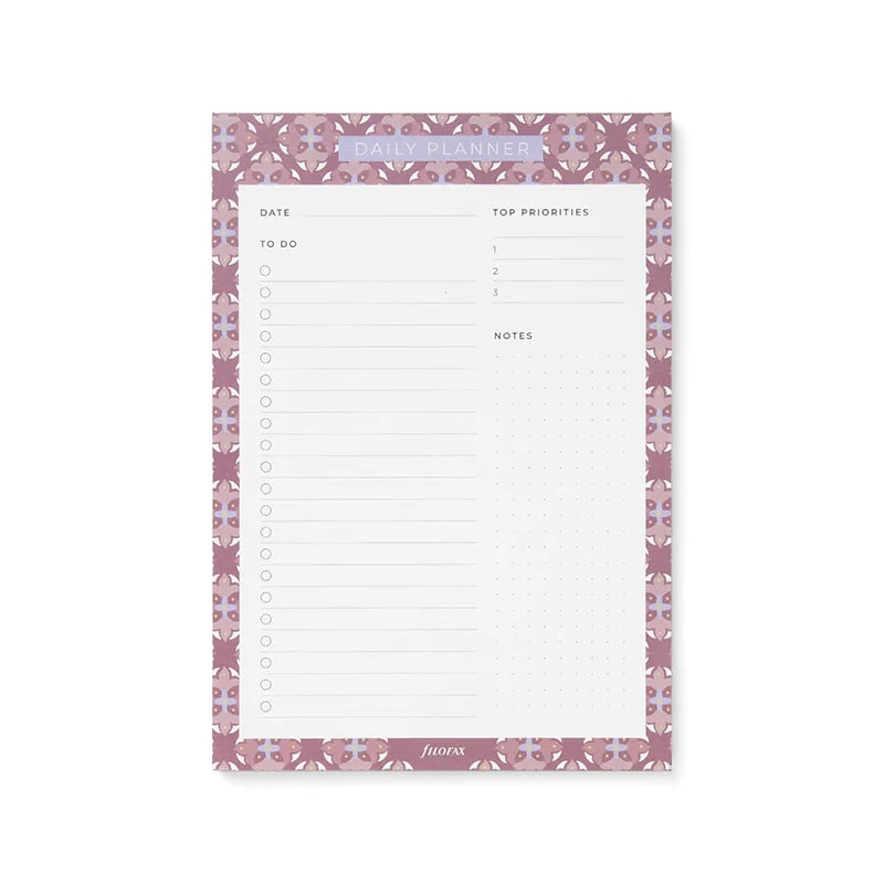 Filofax Planner Pad Mediterranean, daily, with magnet
