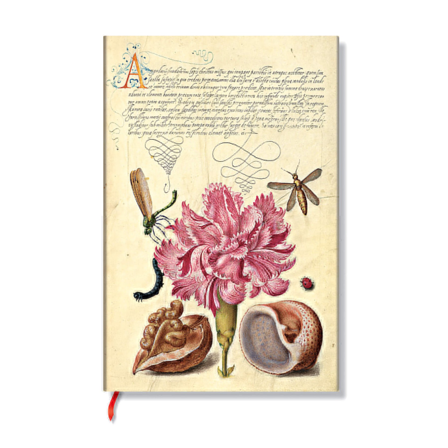 Paperblanks Notebook Pink Carnation, Mini, wide ruled, soft cover, 104 sheets