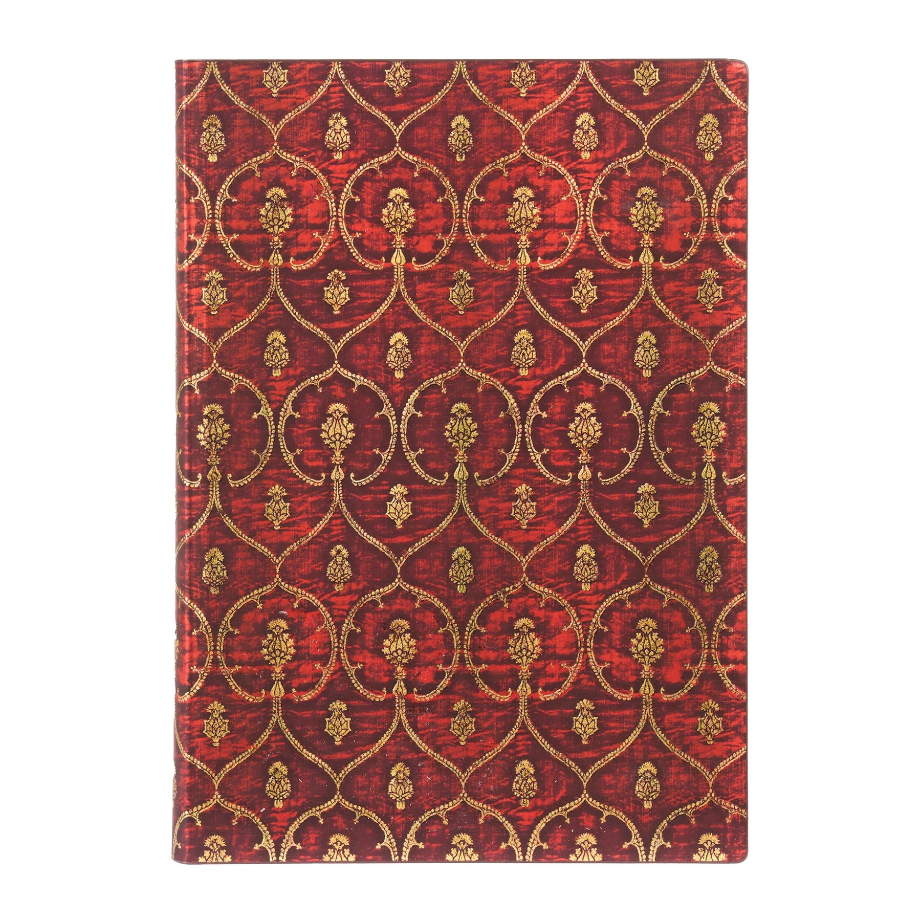 Paperblanks Notebook Red Velvet, Midi, wide ruled, soft cover, 88 sheets